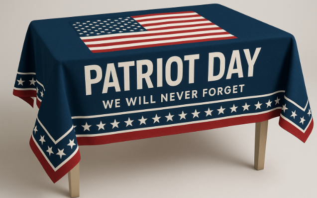 Custom Table Covers for Patriot Day Gatherings