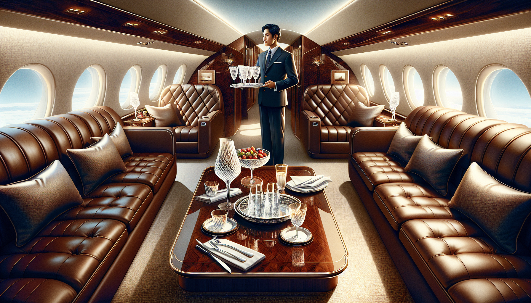 Tailored in-flight services on private jets in Dayton Ohio