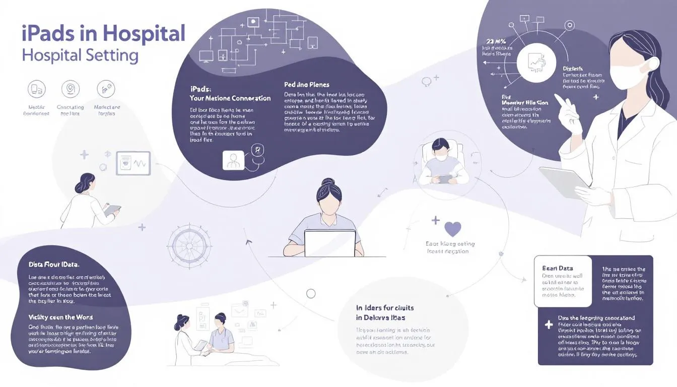 La mobilité et l'efficacité des soins sont améliorées grâce aux iPads.