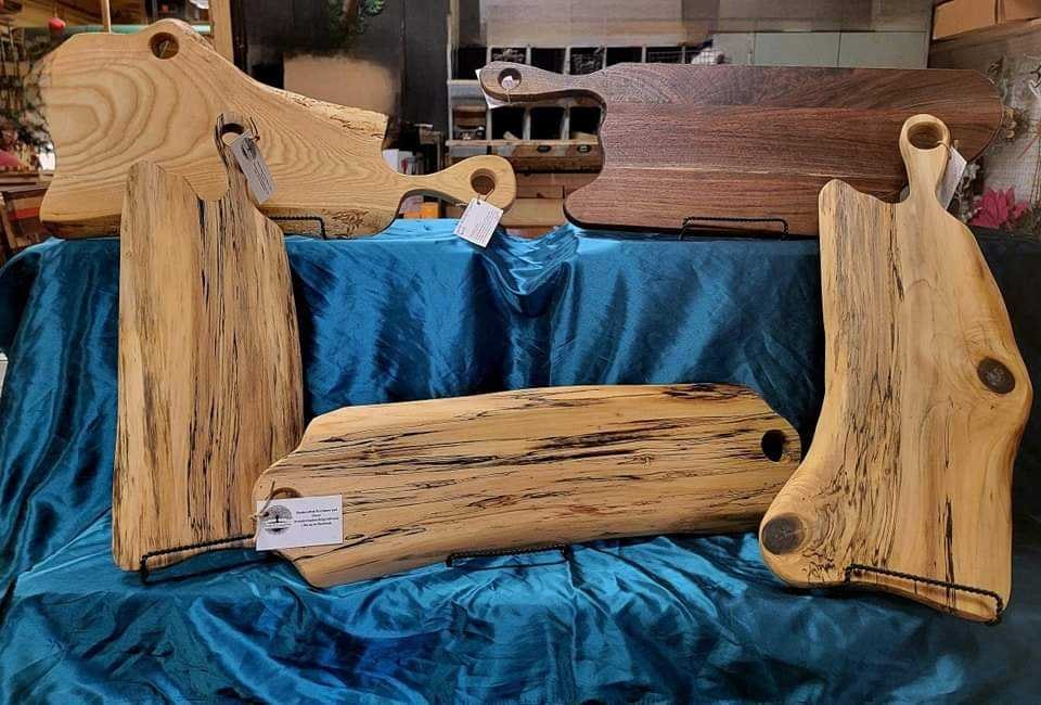 A set of charcuterie boards.