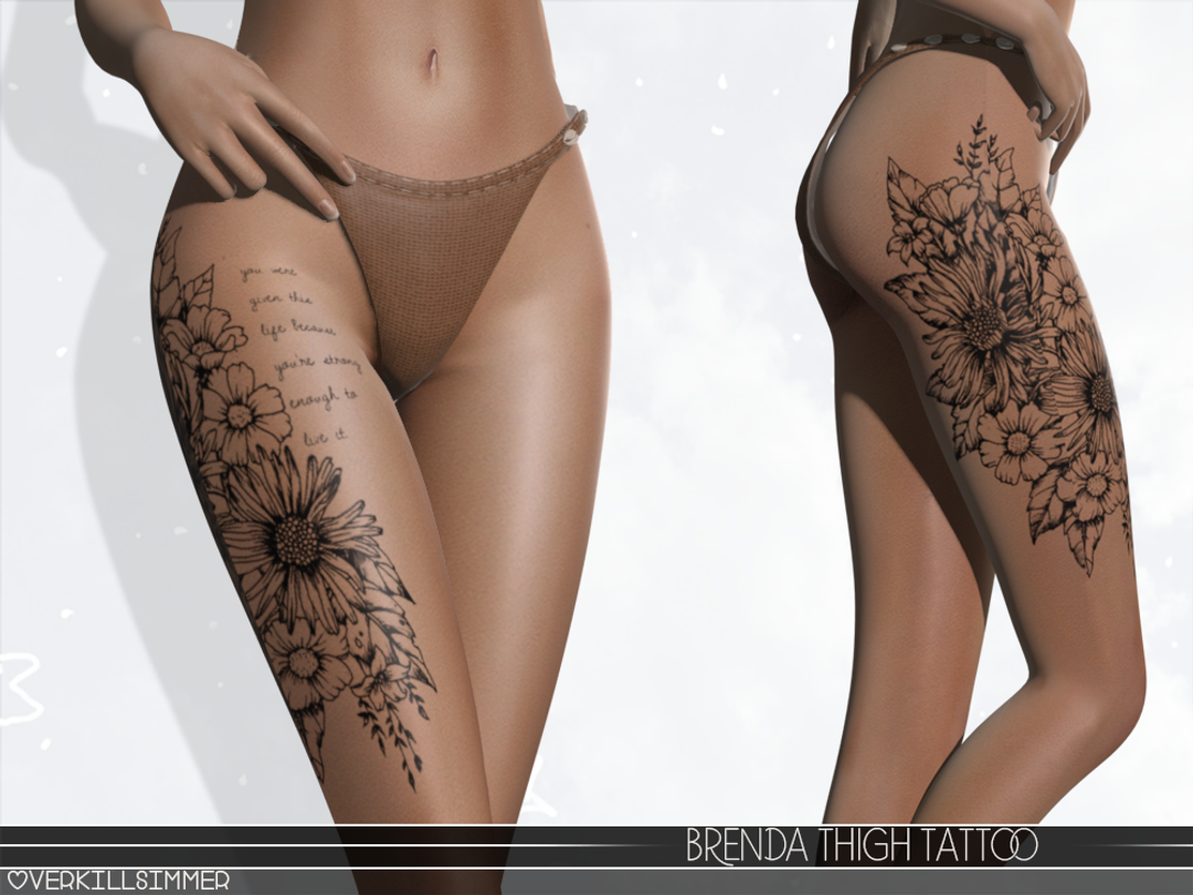Brenda Thigh Tattoo
