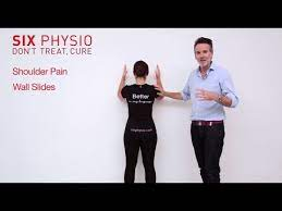 Shoulder exercises - wall slides - YouTube