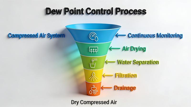 Dew points across different air dryer types
