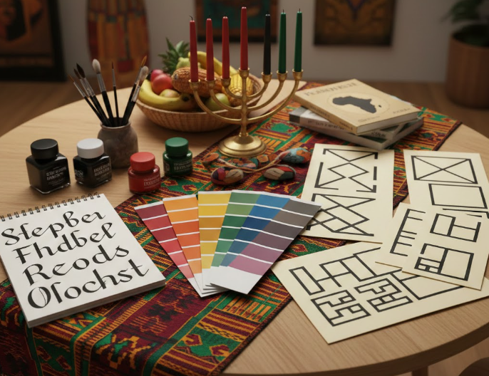 Selecting Colors, Fonts, and Layouts That Align With Kwanzaa Traditions