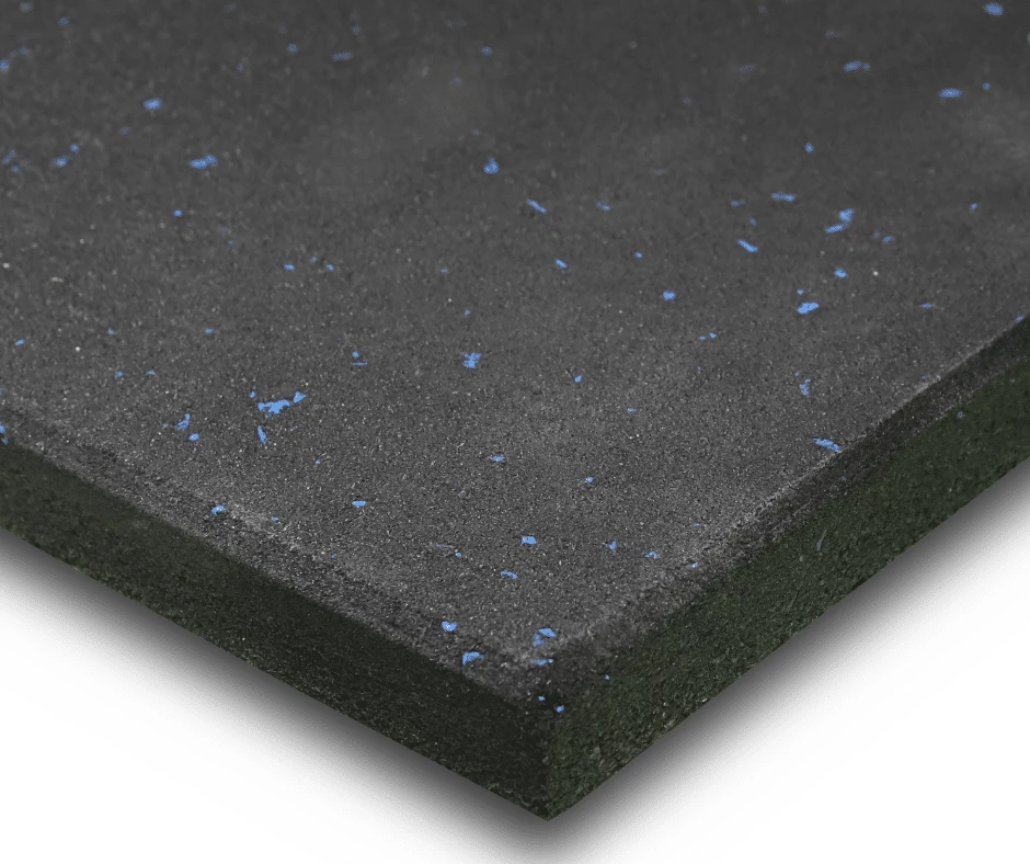 Blue-fleck rubber mats