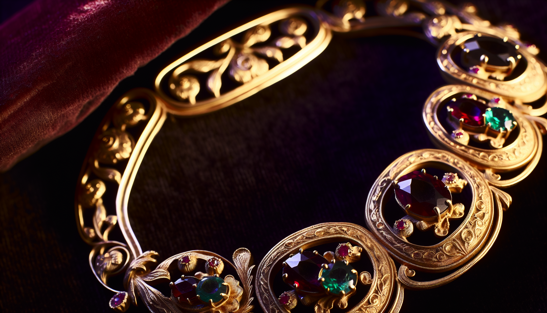 An elegant antique jewelry piece with intricate details