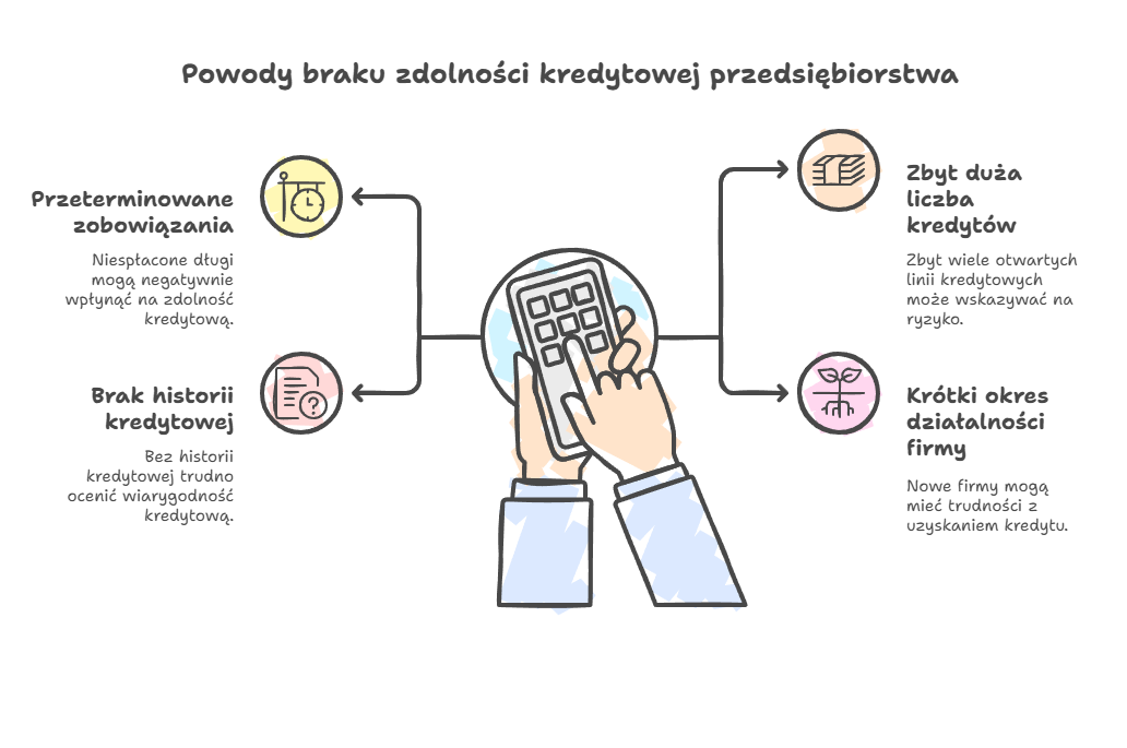 Dlaczego firma nie ma zdolności kredytowej?