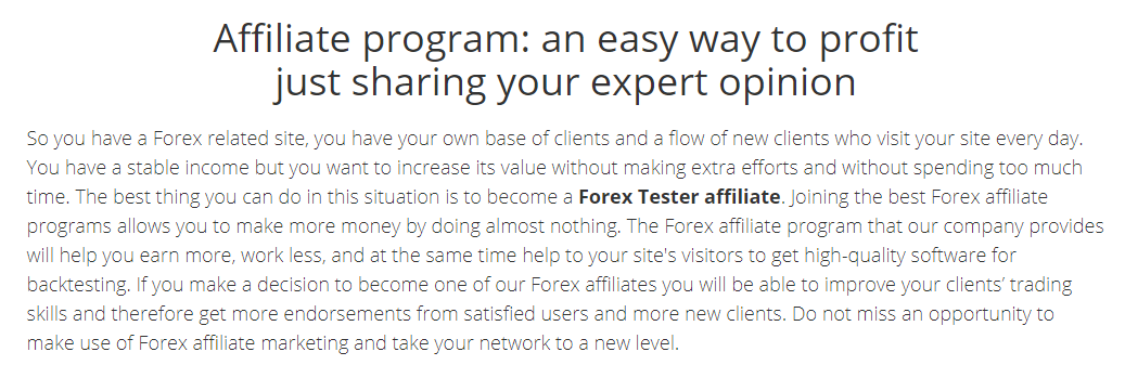 forex affiliate program
