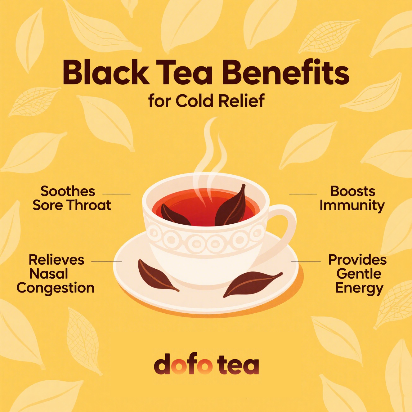 Black tea can help relieve cold symptoms