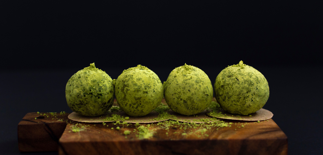 Eatmatcha energy balls for creative ideas and improved working memory