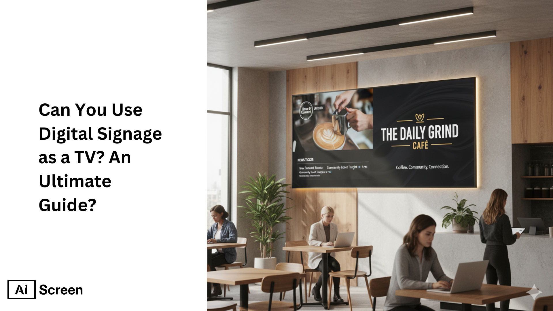 guide to using digital signage as a TV display
