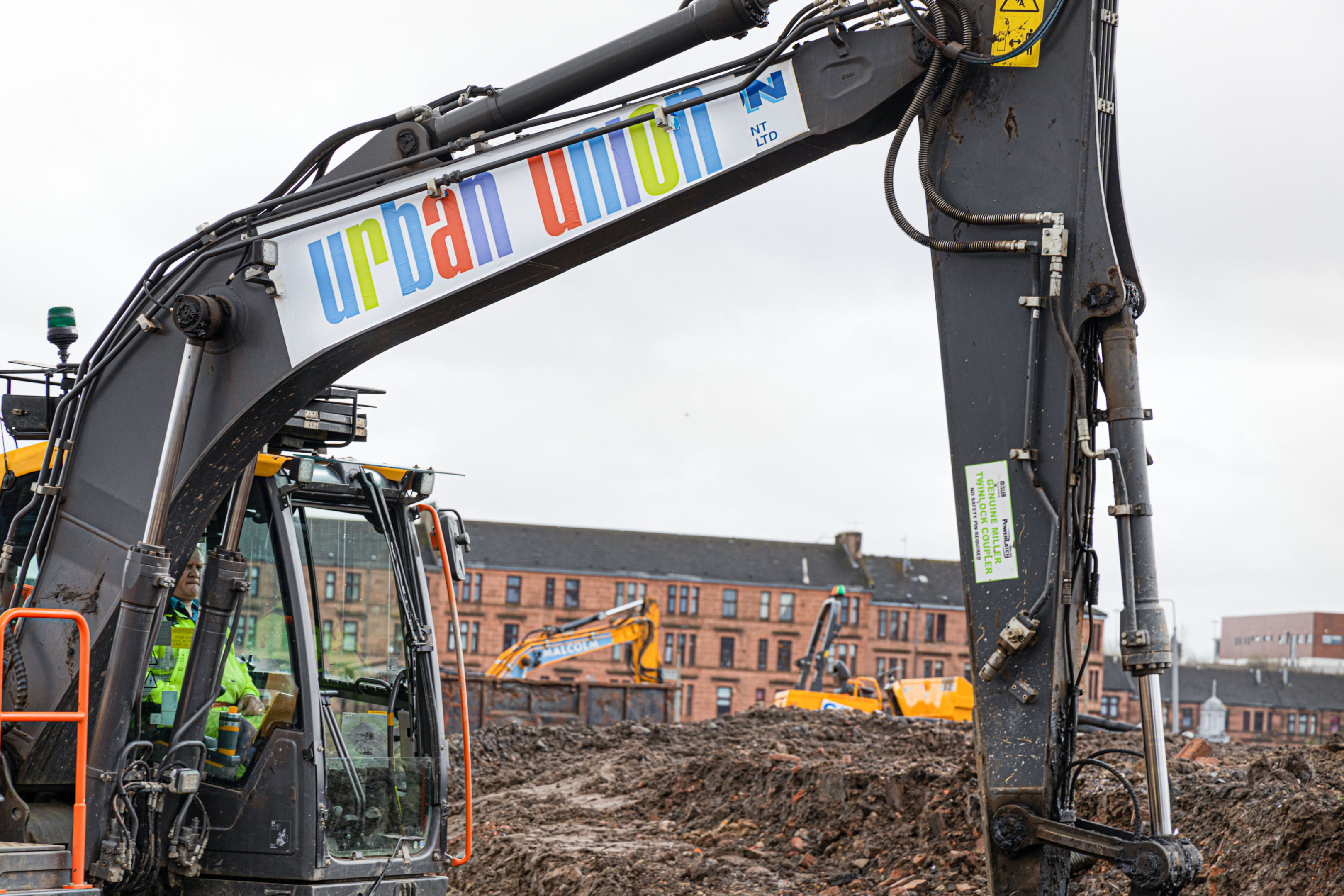 affordable housing being built in North of Glasgow housing development