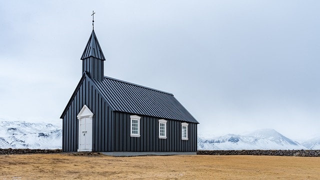 christian church, iceland, black church