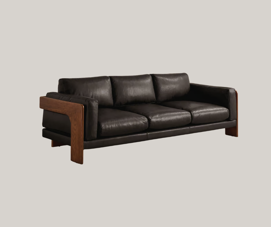 Leather sofas are timeless (if a pain to ship)