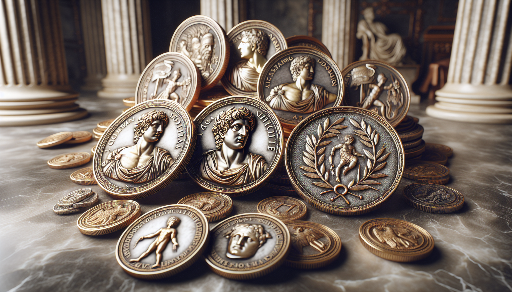 Mythological figures and divine associations on Roman coins