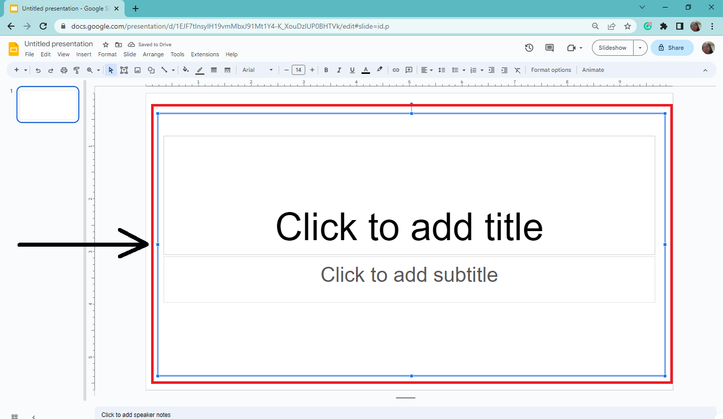 You now add a border in your Google Slides presentation.