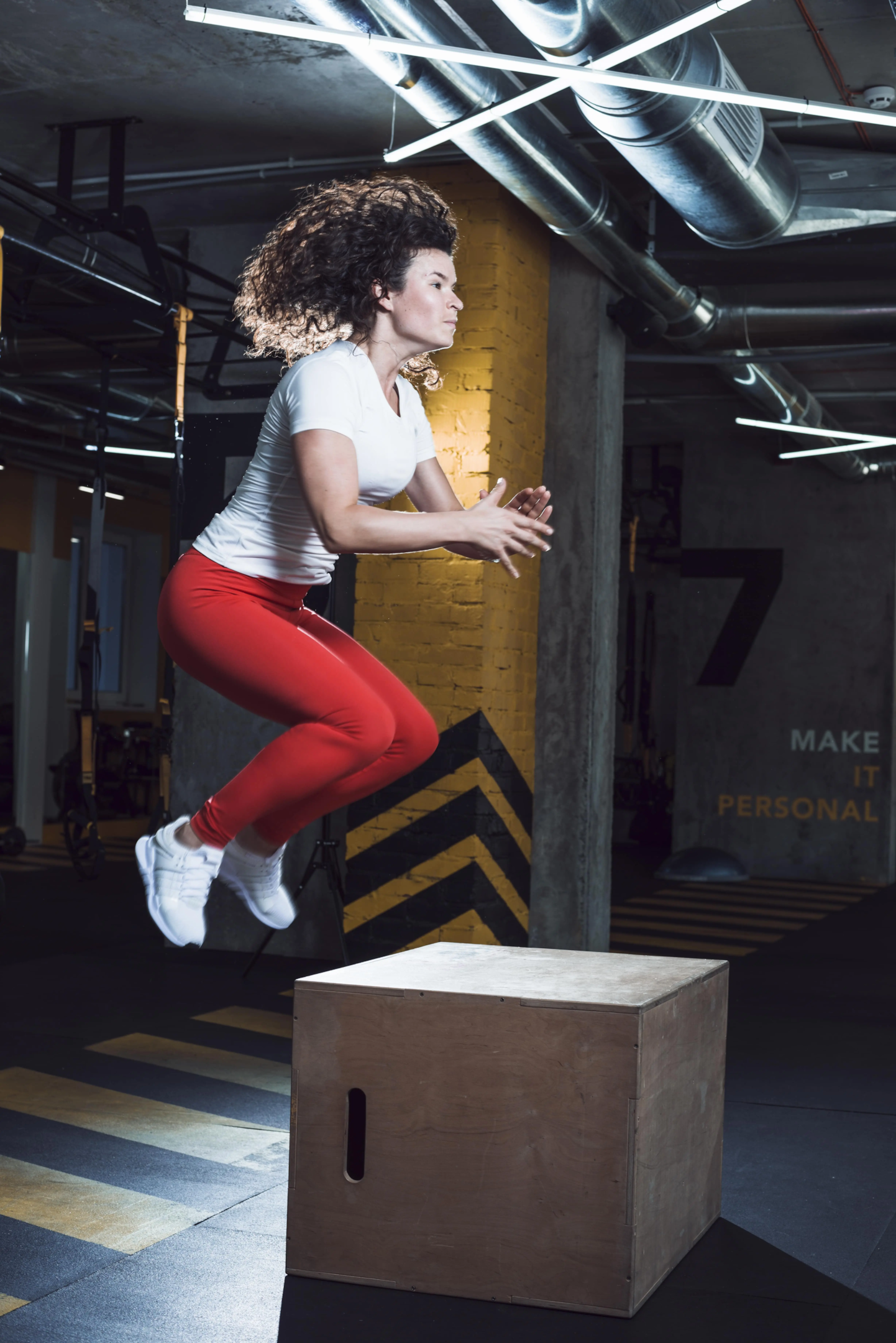 Woman doing Box Jump