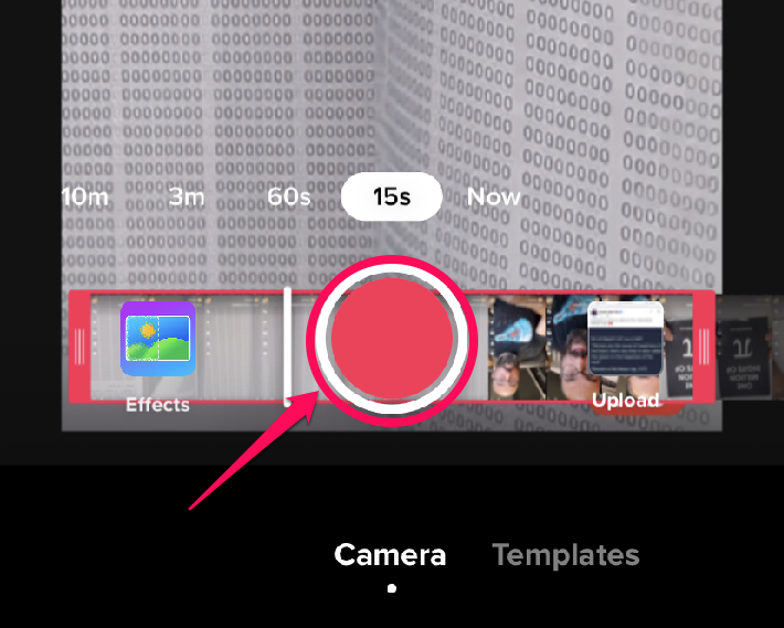 Image showing the recording button