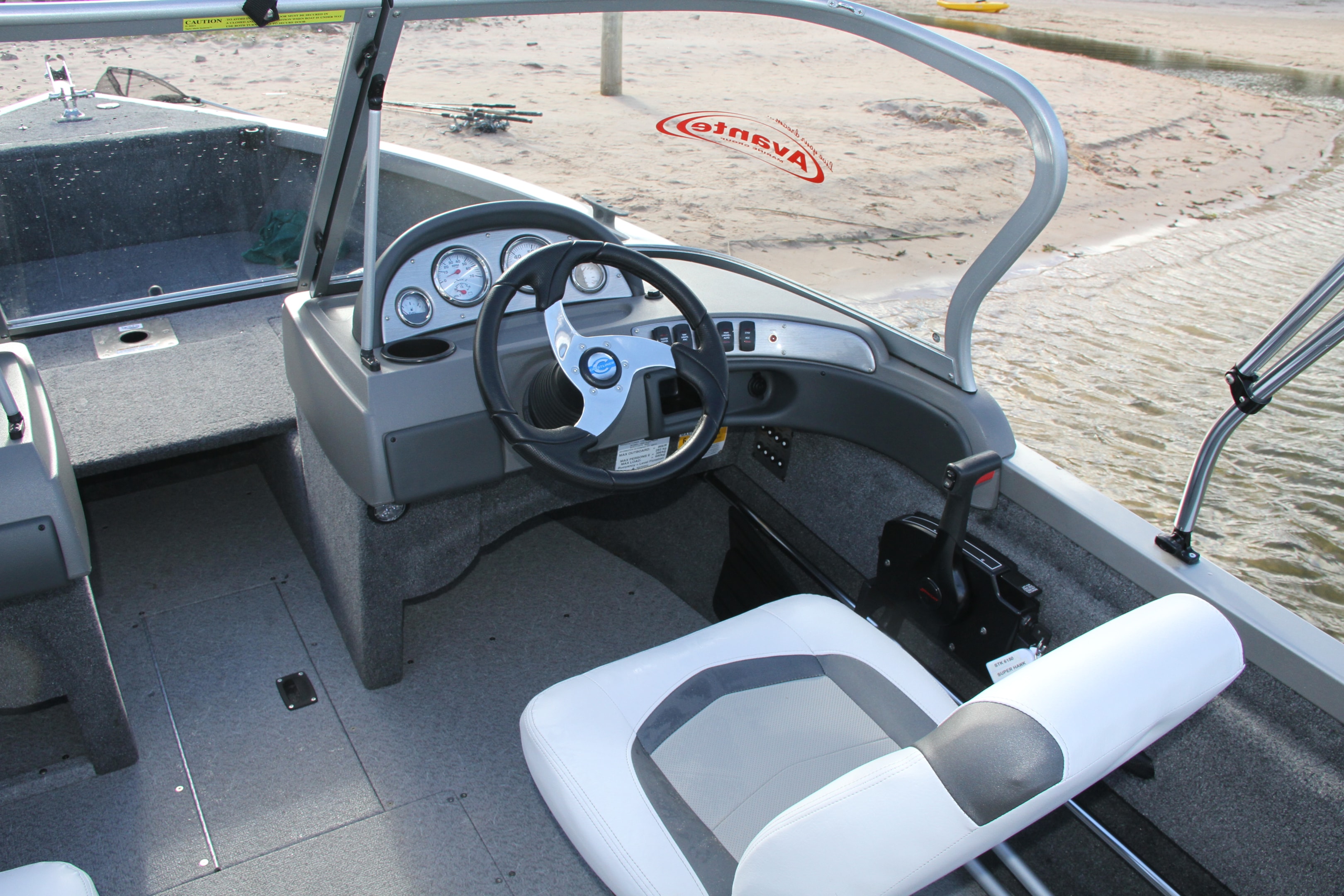 The functional helm completing an impressive fit-out