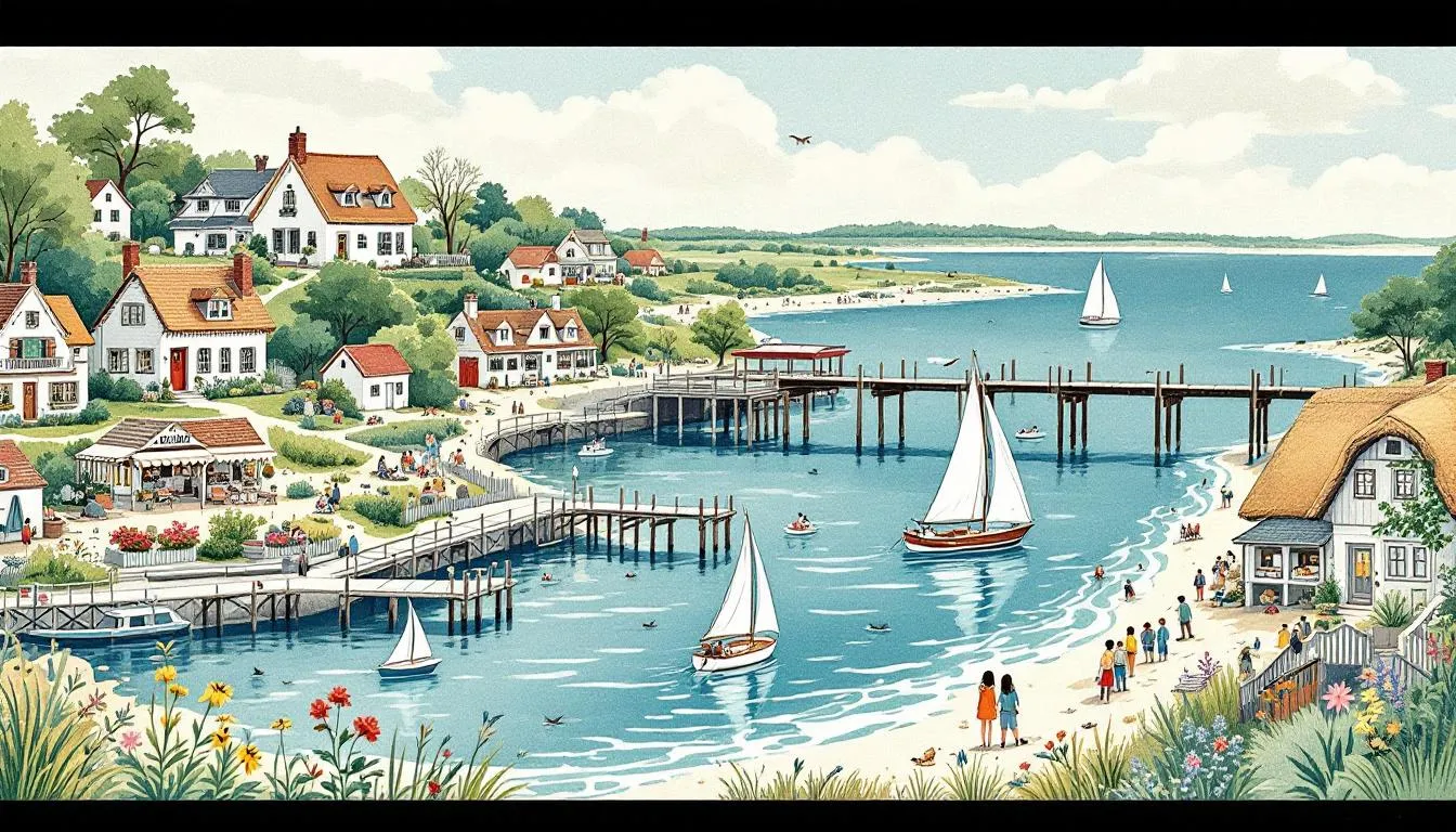 An overview of the best Connecticut shoreline towns for NYC transplants, featuring a collage of scenic town images.