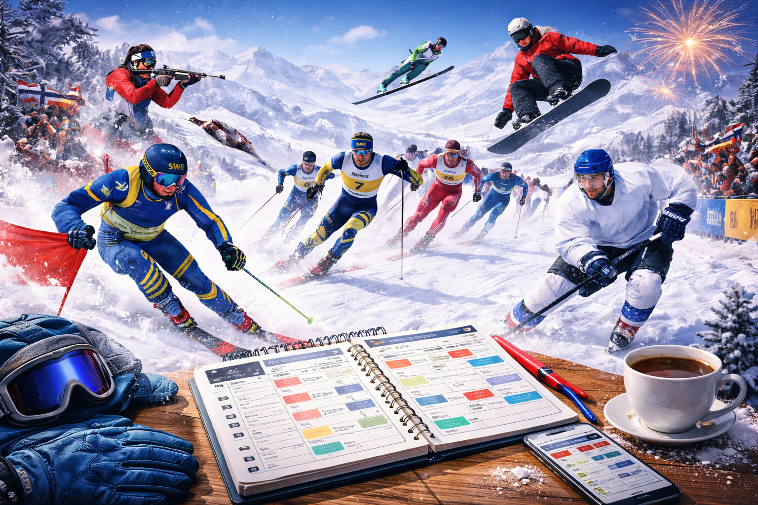 Vinter os 2026 schema och tv tider