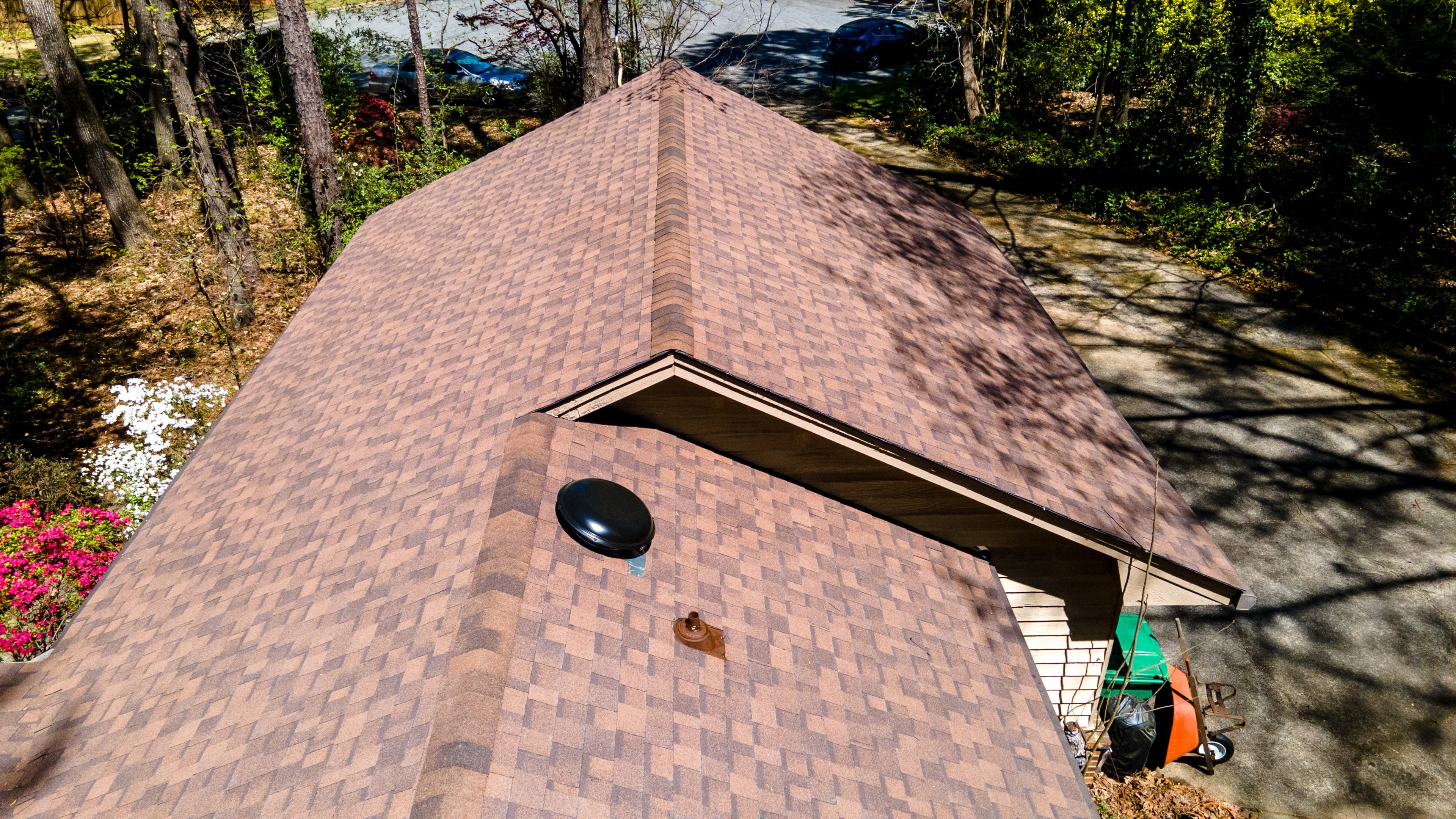 Beautiful IKO Architectural Shingles Installed in Peachtree Corners by Buckhead Roofing. 