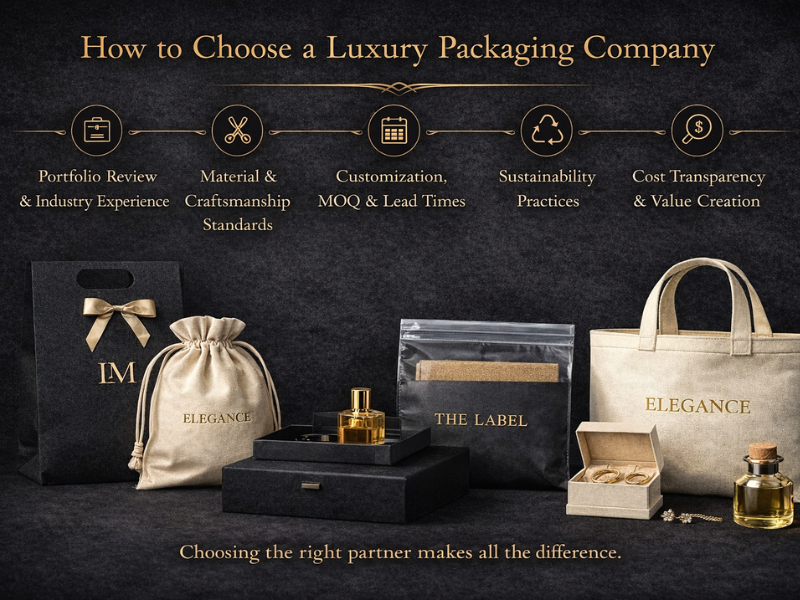 An illustration of a how to choose a luxury Packaging Company like itendee