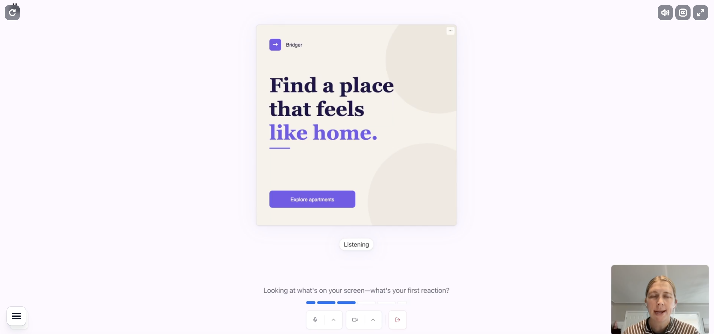 AI-moderated interviews in Maze