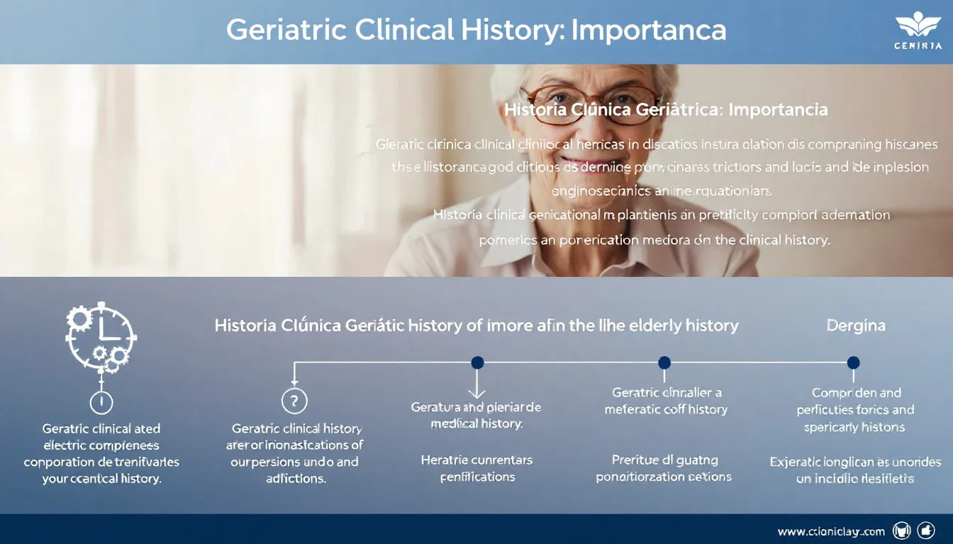 La importancia de la historia clínica geriátrica en la atención del paciente anciano.