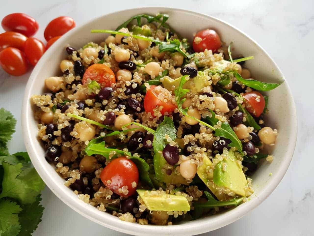 quinoa salad, delicious lunch, healthy school lunches