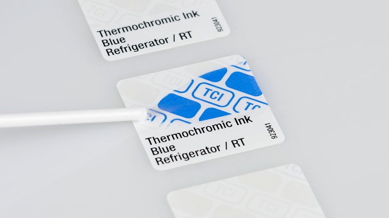 Security uses of thermochromic ink