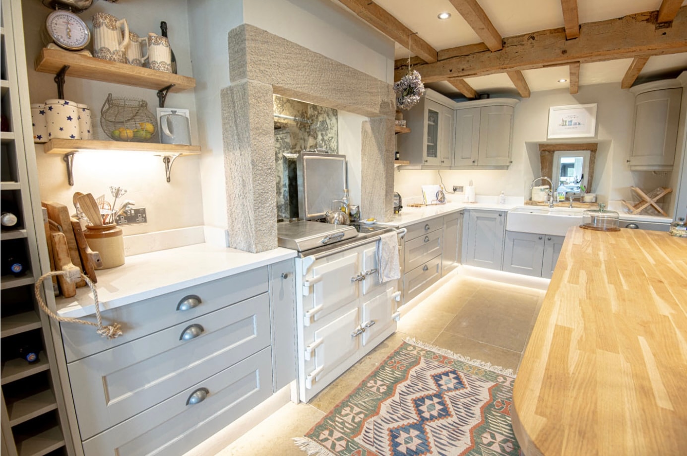 Painted Wood Kitchen