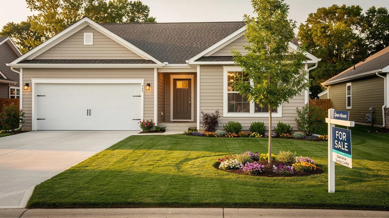 The image depicts a newly renovated single-family home, featuring fresh landscaping and a "For Sale" sign prominently displayed in a suburban neighborhood. This property represents an attractive investment opportunity for Virginia real estate investors looking to utilize hard money lending for their next project.