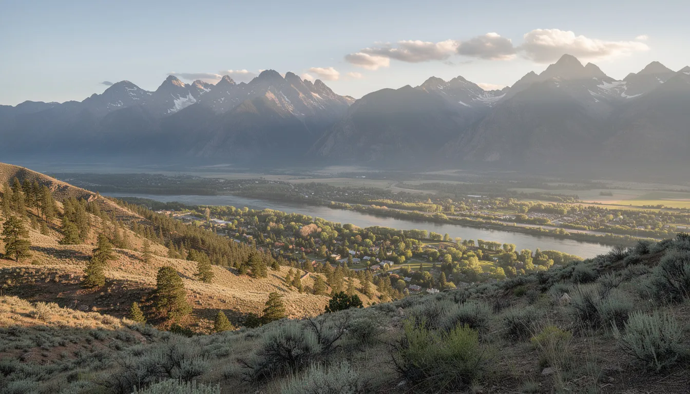 The image depicts a breathtaking mountain landscape view of Basalt and the Roaring Fork Valley, showcasing towering peaks and lush valleys, which can serve as a serene backdrop for injured workers seeking workers compensation benefits. This picturesque scene highlights the natural beauty of Colorado, where individuals may need legal services to navigate their workers compensation claims after workplace injuries.