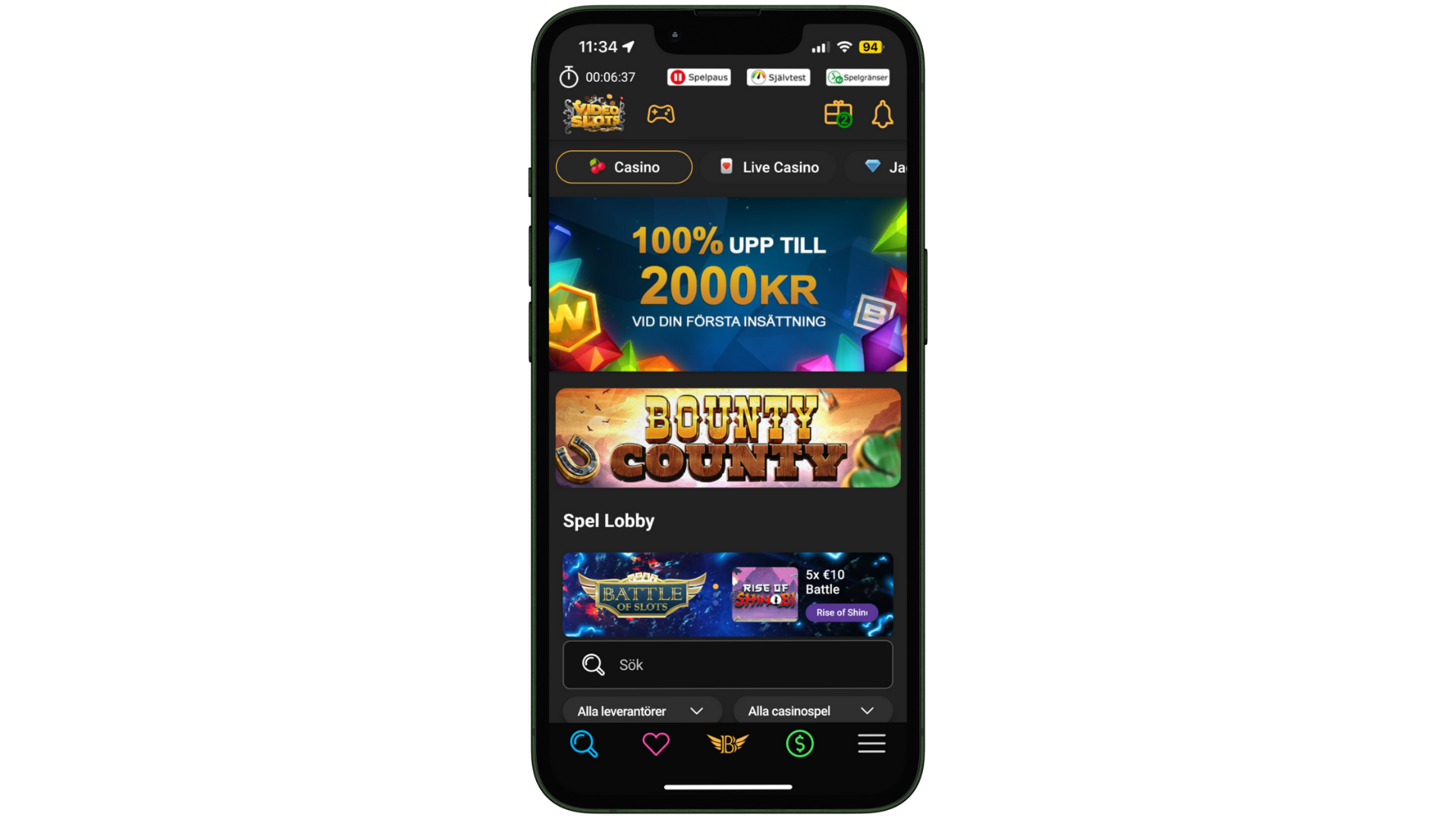 Videoslots app