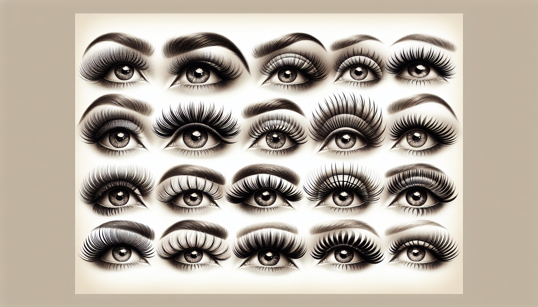 Illustration of styling tips for lash clusters