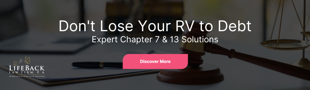 Consult an experienced bankruptcy attorney to explore Chapter 13 bankruptcy and create a repayment plan that allows you to keep your recreational vehicle. Learn about interest rates, secured debt, and how to manage your payments while protecting your personal property.  pen_spark