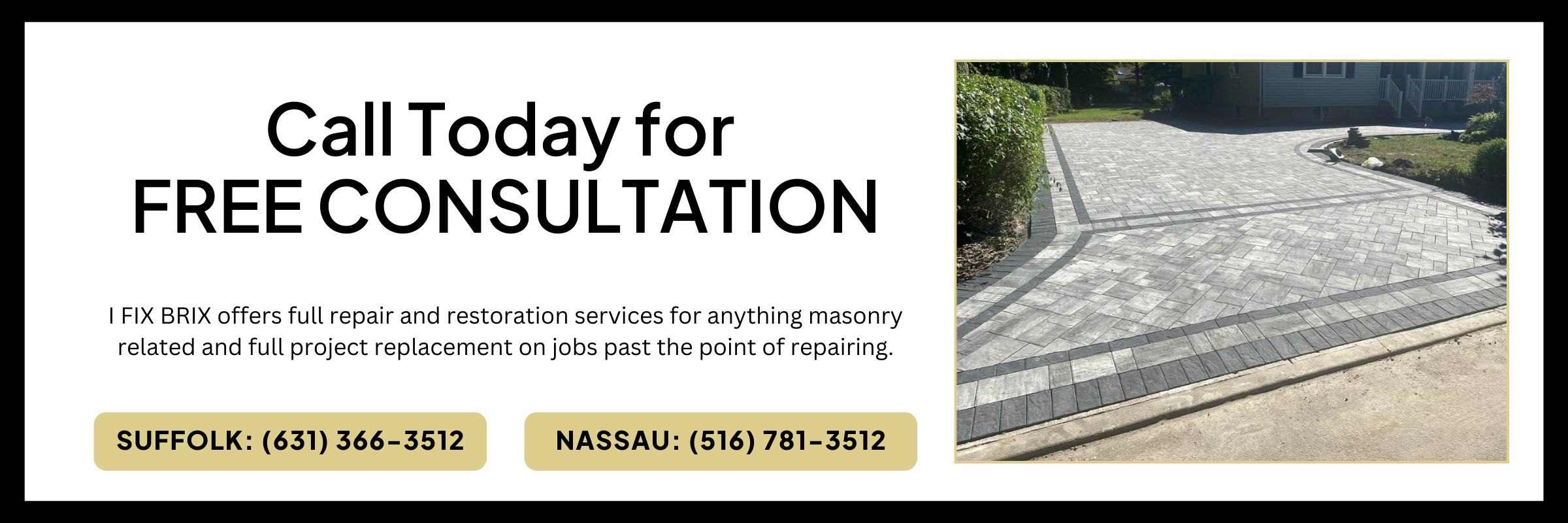 Company that performs timely driveway repairs with a newly paved driveway.