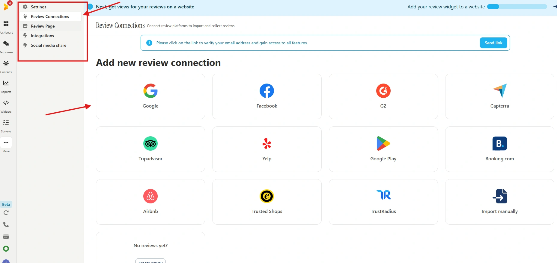 Imports from Major Review Sites