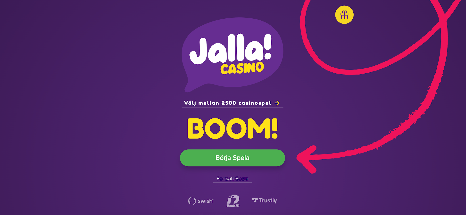 Jalla Casino Startsida