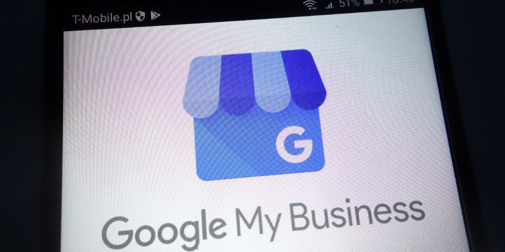 Image of a business owner setting up their Google My Business profile
