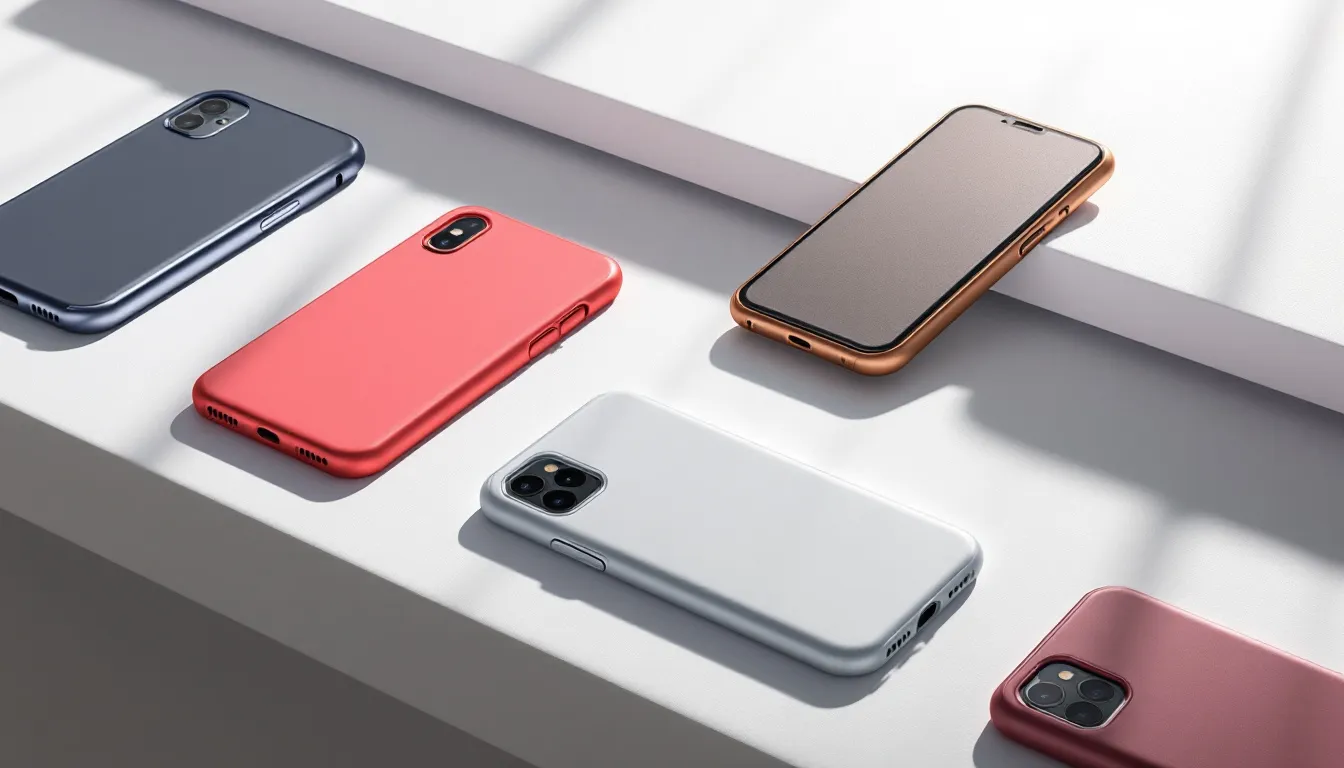 Cases specifically designed for the iPhone 17 series and Samsung Galaxy.