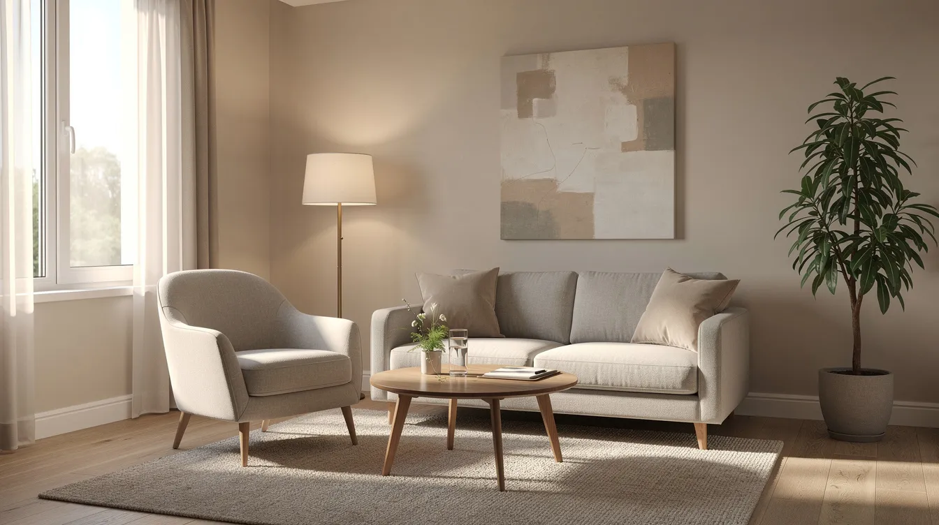 The image depicts a comfortable aesthetic consultation room designed for discussing personalized treatment plans, including non surgical BBL treatments that stimulate collagen production and enhance volume. The inviting atmosphere is equipped with modern furnishings, creating a welcoming space for patients to feel at ease while exploring options for body contouring and skin tightening treatments.