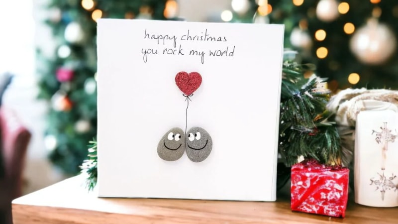 Happy Christmas greeting card 