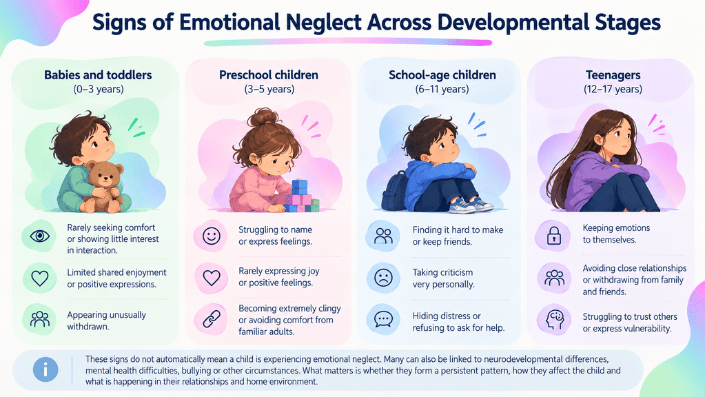 Signs of children emotional neglect