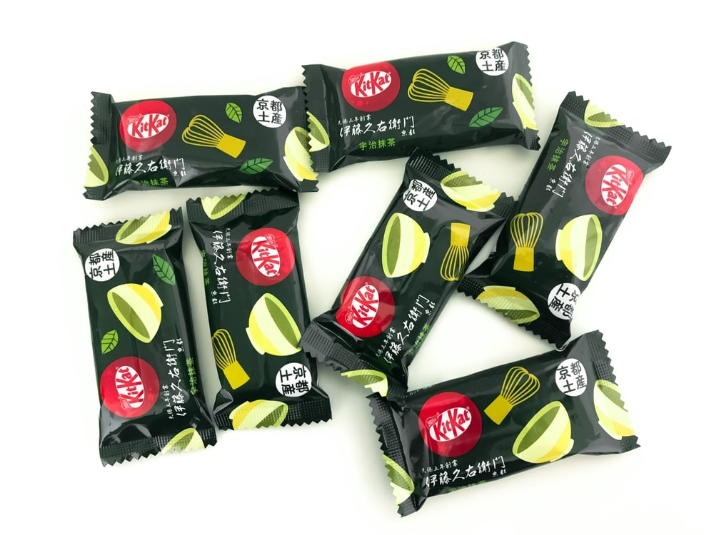 Uji matcha green tea flavor Japanese kit kat