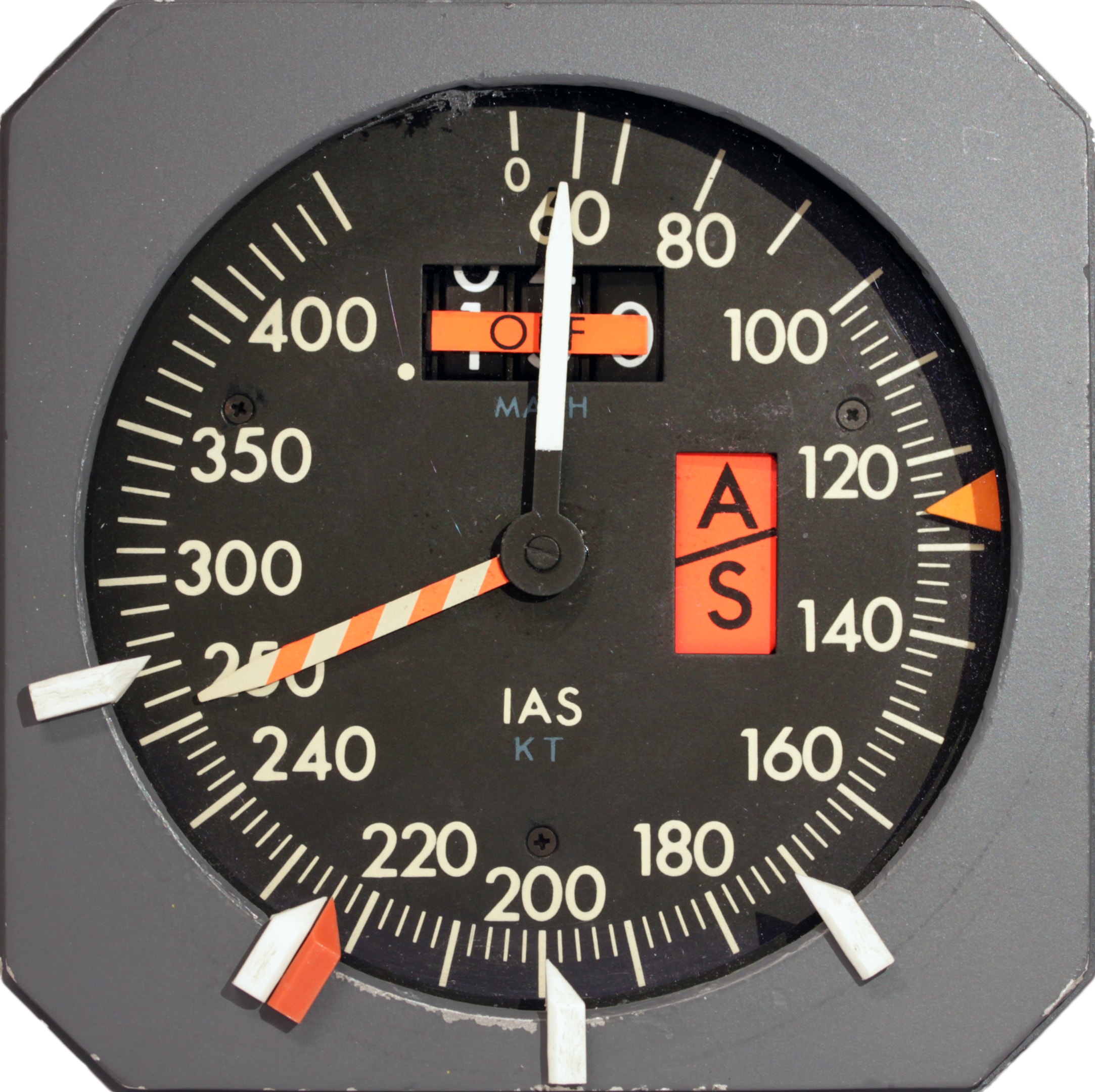 Airspeed indicator large jet aircraft