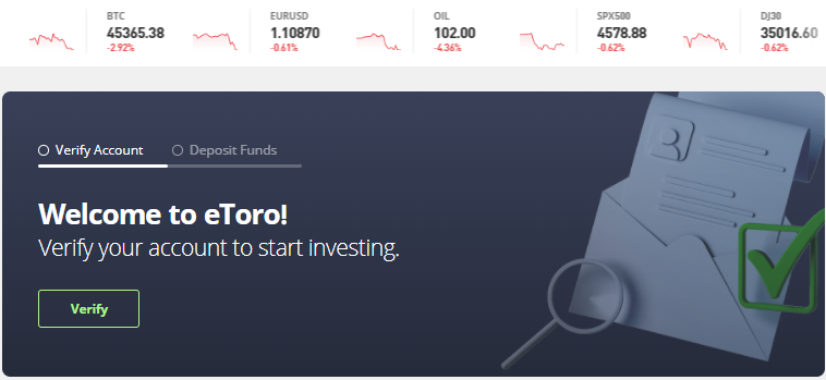 مرحباً بكم في منصّة eToro