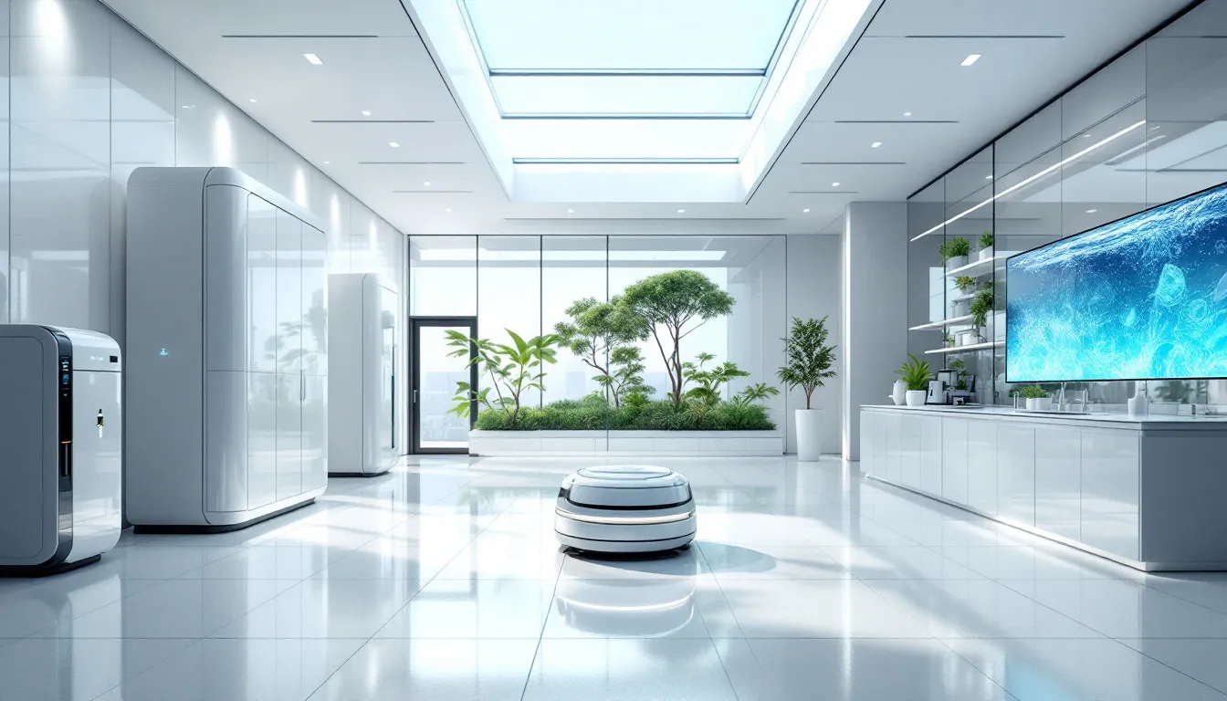 Advanced cleaning techniques and equipment in use.