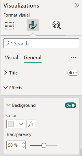 Customize Background of Power BI Slicer